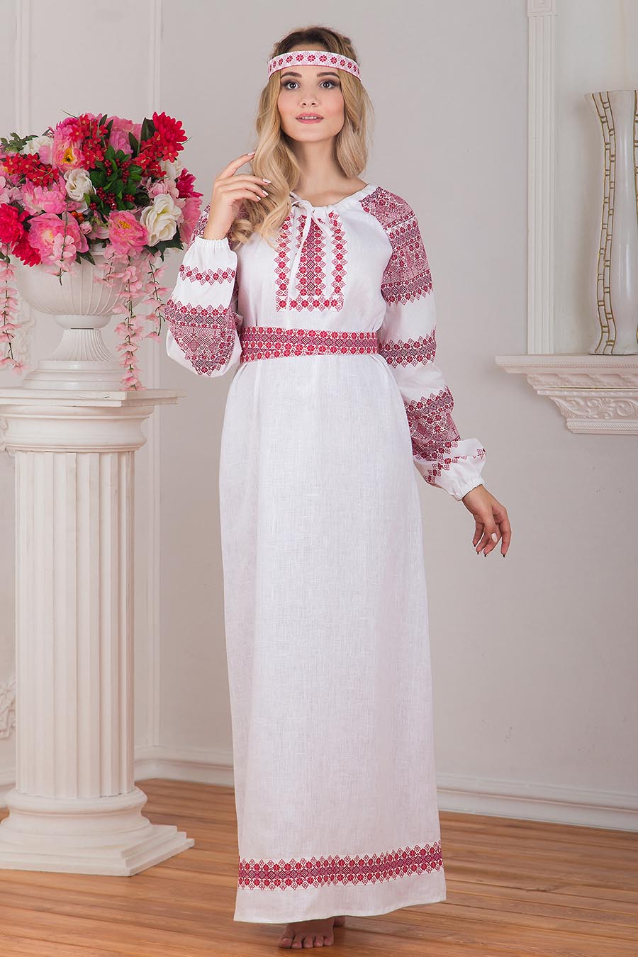 A playful frame from Women in Slavic costumes — online in Dhaka