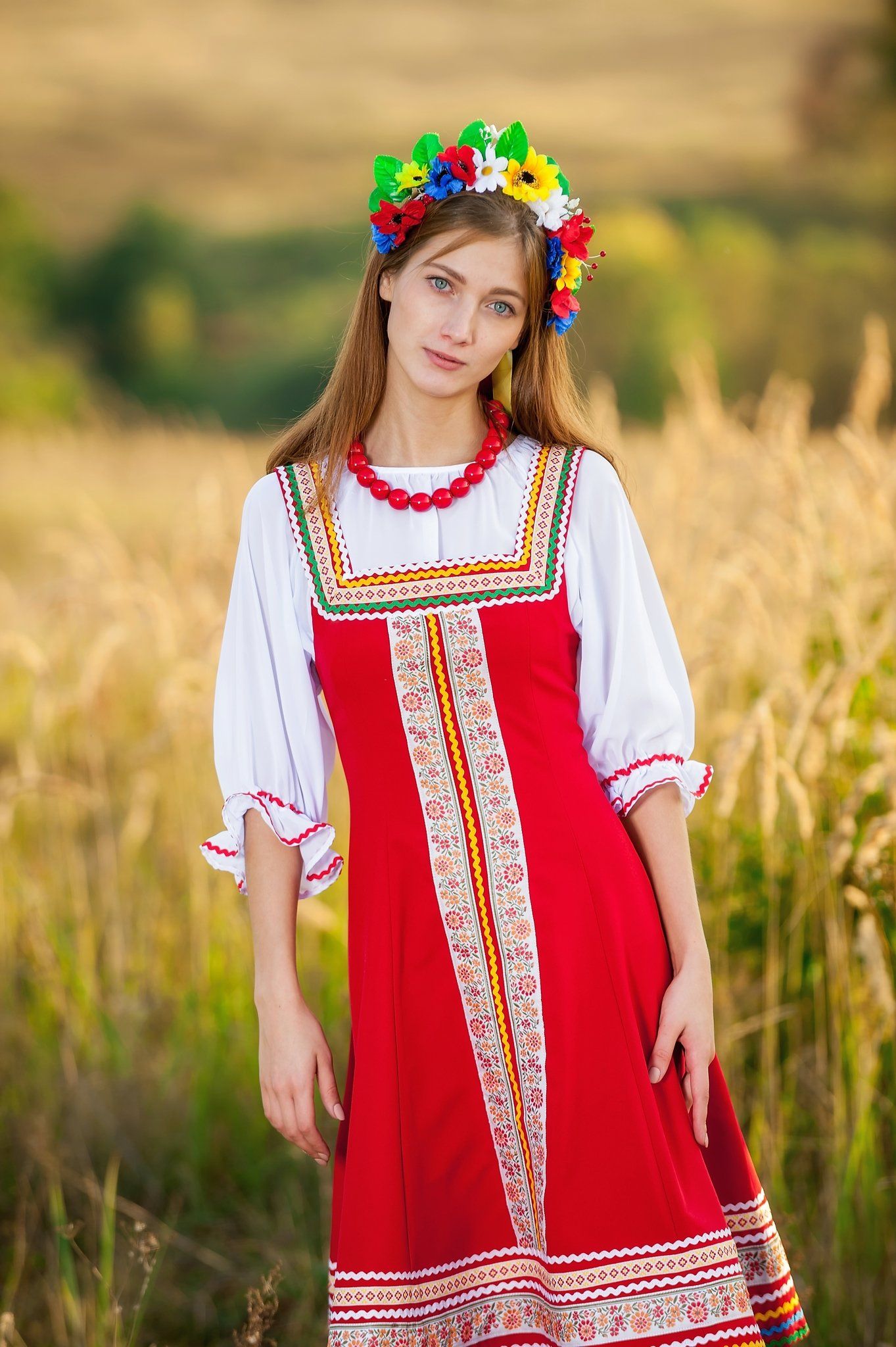 Women in Slavic costumes in Dhaka — step in, relax, and chat live
